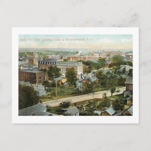 Bird's Eye View, Winston Salem, NC Vintage Postcard
