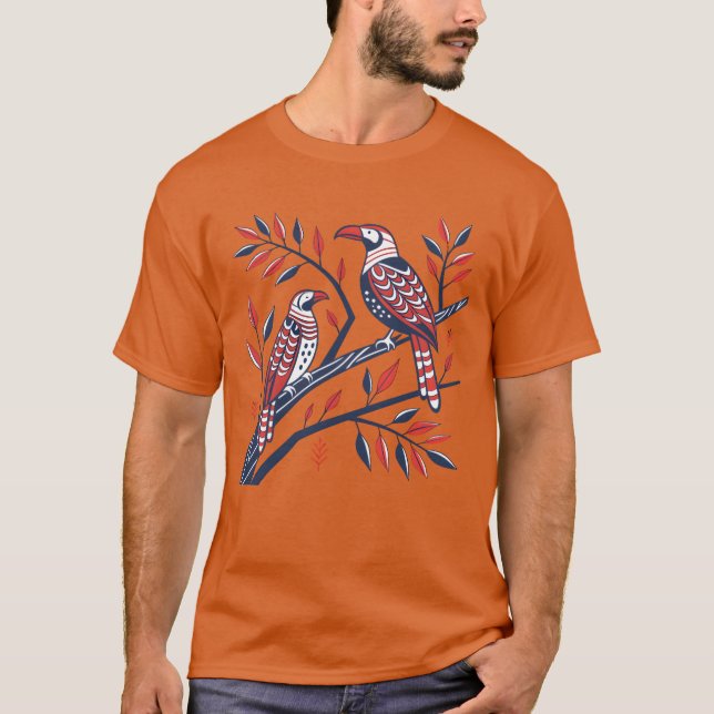 birds family T-Shirt (Front)
