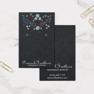 Birds Floral Earring Necklace Jewellery Display Ca