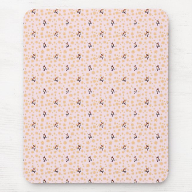 Birds floral pattern mouse mat (Front)