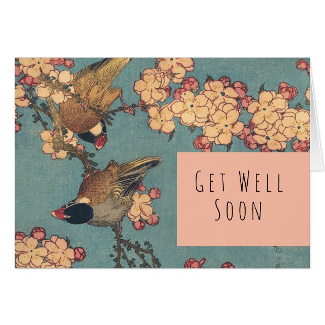 Birds Flowers Hokusai Japanese Art (Front Horizontal)