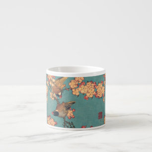 Birds Flowers Hokusai Japanese Art Espresso Cup