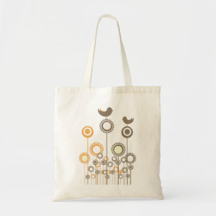 Birds & Flowers Tote Bag