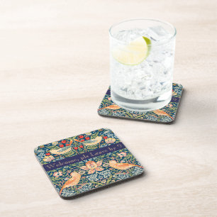 Birds & Flowers Welcome, Leave by 9 Coaster
