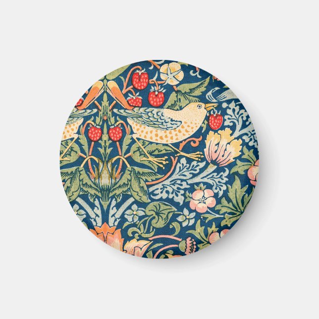 Birds & Flowers Wm Morris Art Magnet (Front)