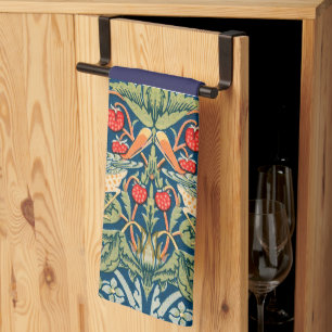 Birds & Flowers Wm Morris Tea Towel