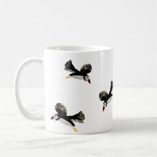 Birds Flying Puffin Fun Coffee Mug