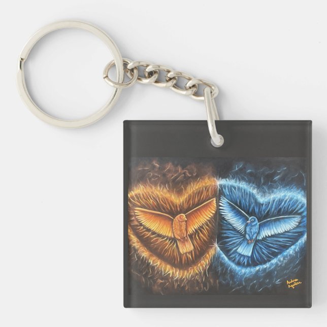 Birds Flying Together- Key Ring (Front)