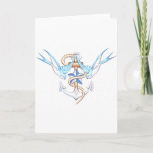 birds greeting card