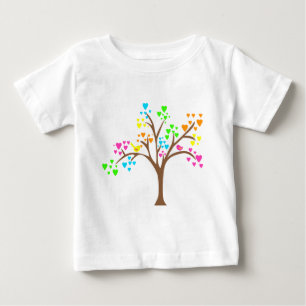 Birds in a Heart Tree Baby T-Shirt