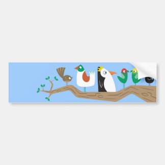 Birds in a Tree Bumper Sticker