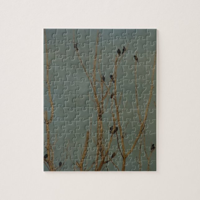 Birds in a Tree, Grunge Jigsaw Puzzle (Vertical)