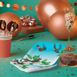 Birds In A Tree Paper Plates