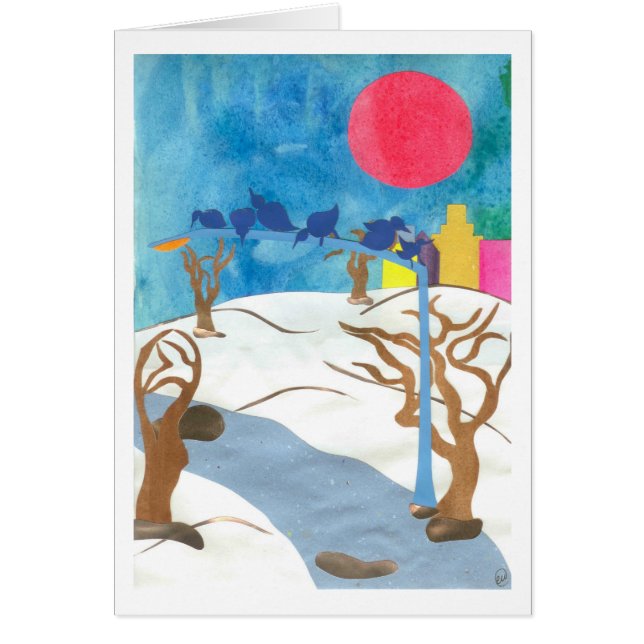 Birds in Central Park at Wintertime (Front)