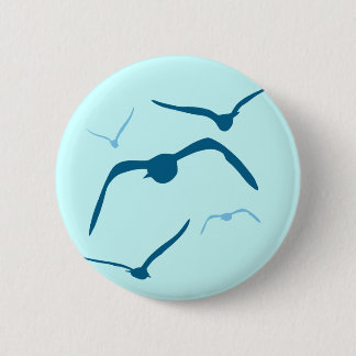 Birds in Flight 6 Cm Round Badge