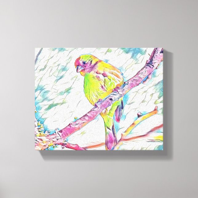 "Birds in Flight: A Symphony of Freedom" Canvas Print (Front)