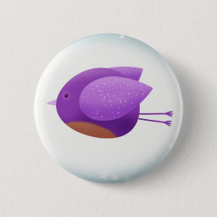 Birds in flight - button badge