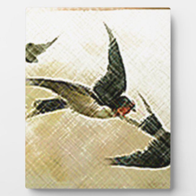 Birds In Flight Plaque (Front)