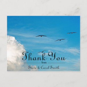 Birds in Flight Thank you Postcard