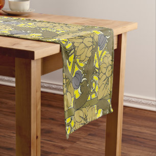 Birds In Fruit Tree Pattern by Voysey Short Table Runner