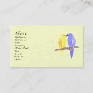 Birds in Love Business Cards