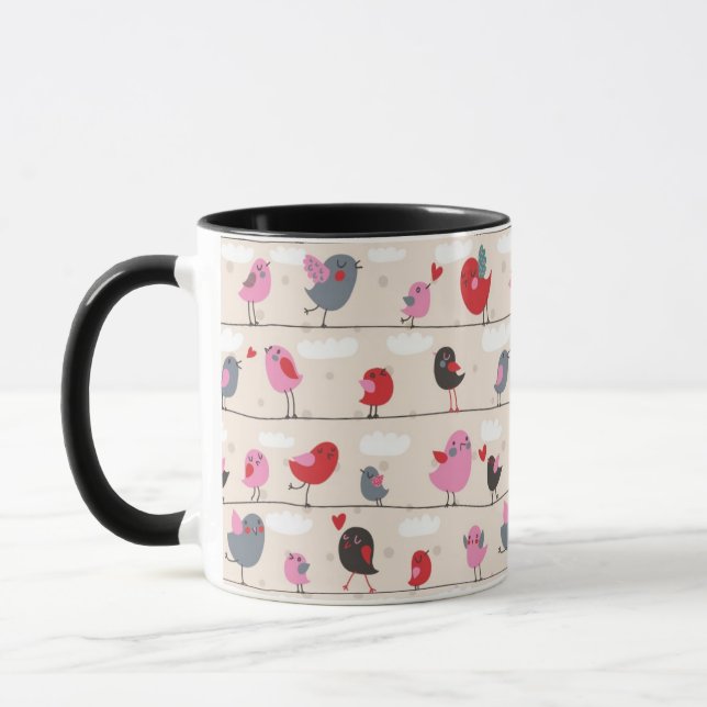 Birds in Love Mug (Left)