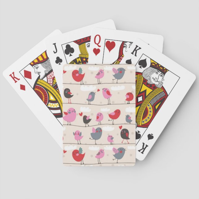 Birds in Love Playing Cards (Back)