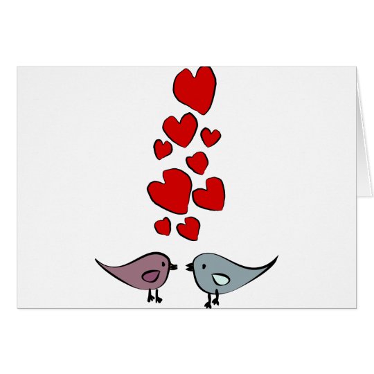 Birds in Love Theme Card