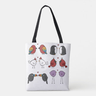 Birds In Love  Tote Bag