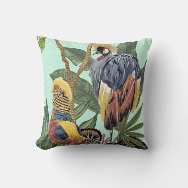 Birds in Paradise - Large Birds Cushion (Front)