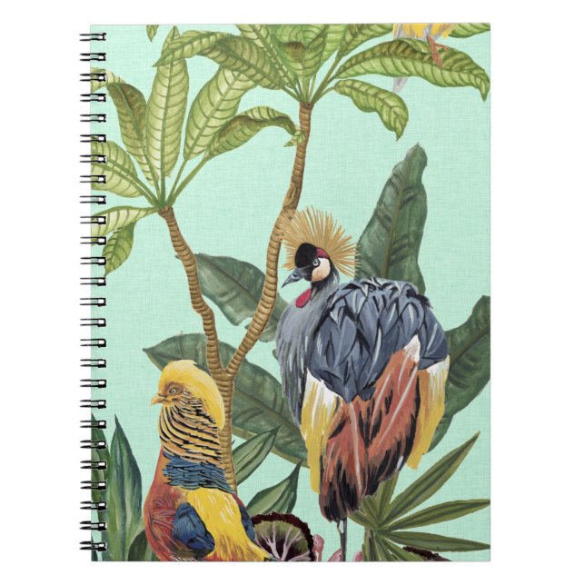 Birds in Paradise - Large Birds Notebook (Front)