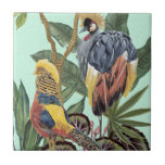 Birds in Paradise - Large Birds Tile<br><div class="desc">Birds Paradise IV by Melissa Wang. Tropical birds perch  atop tropical leaves in varying types and shapes. | 143055Z</div>