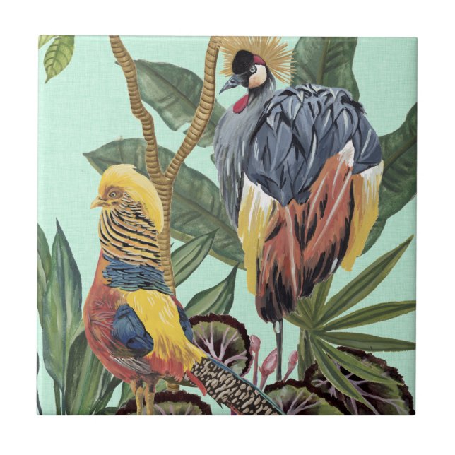 Birds in Paradise - Large Birds Tile (Front)