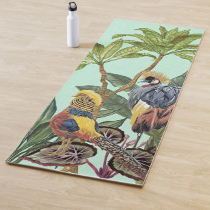 Birds in Paradise - Large Birds Yoga Mat