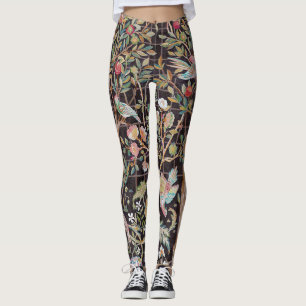 Birds in The Flower Garden, William Morris Leggings