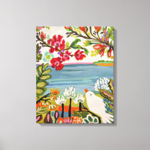Birds in the Garden Canvas Print