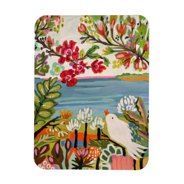 Birds in the Garden Magnet (Vertical)