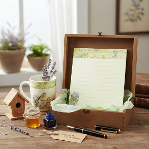 Birds in the garden notepad