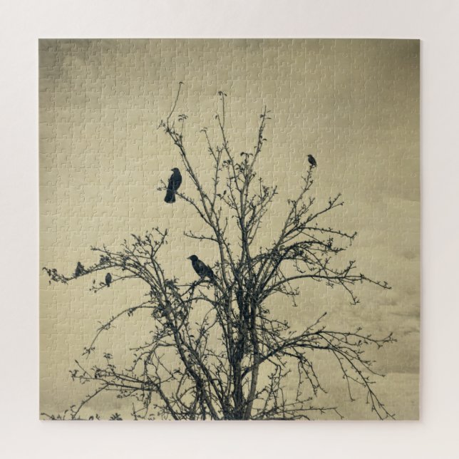 Birds in the tree   -     jigsaw puzzle (Vertical)