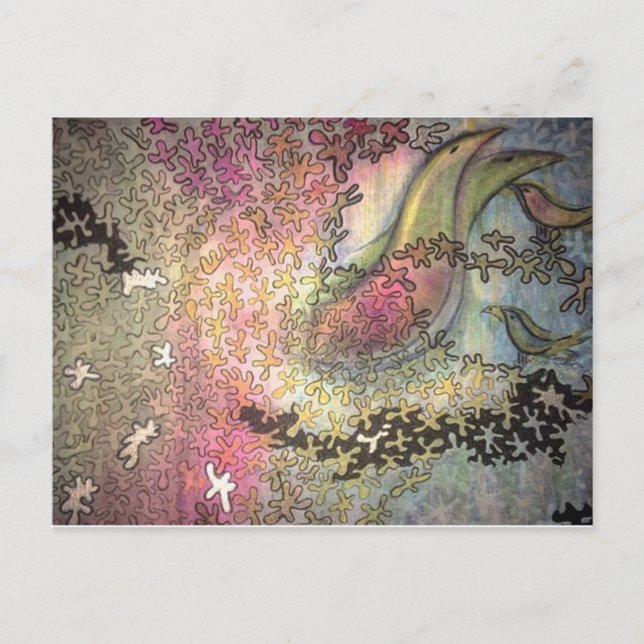 birds in the trees postcard (Front)