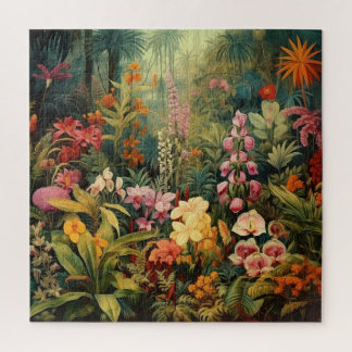 Birds in tropical garden jigsaw puzzle