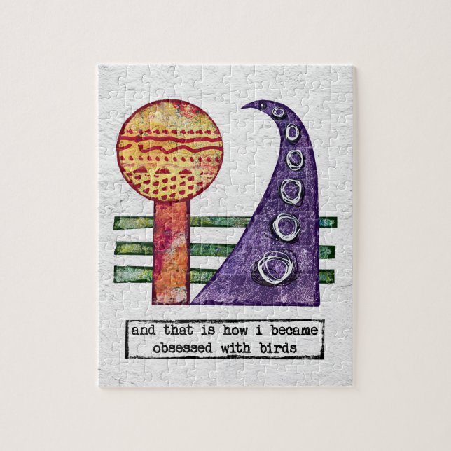 Birds Jigsaw Puzzle - Funny Obsessed With Birds (Vertical)