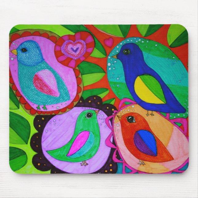 birds-just-wanna-be-free... mouse mat (Front)