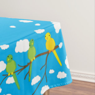 Birds Kid's Birthday Party Tablecloth