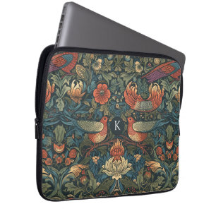 Birds Leaves Floral Vintage William Morris Pattern Laptop Sleeve