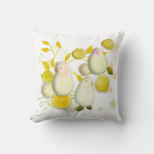 Birds & Lemons Pillow Lovebirds Collection