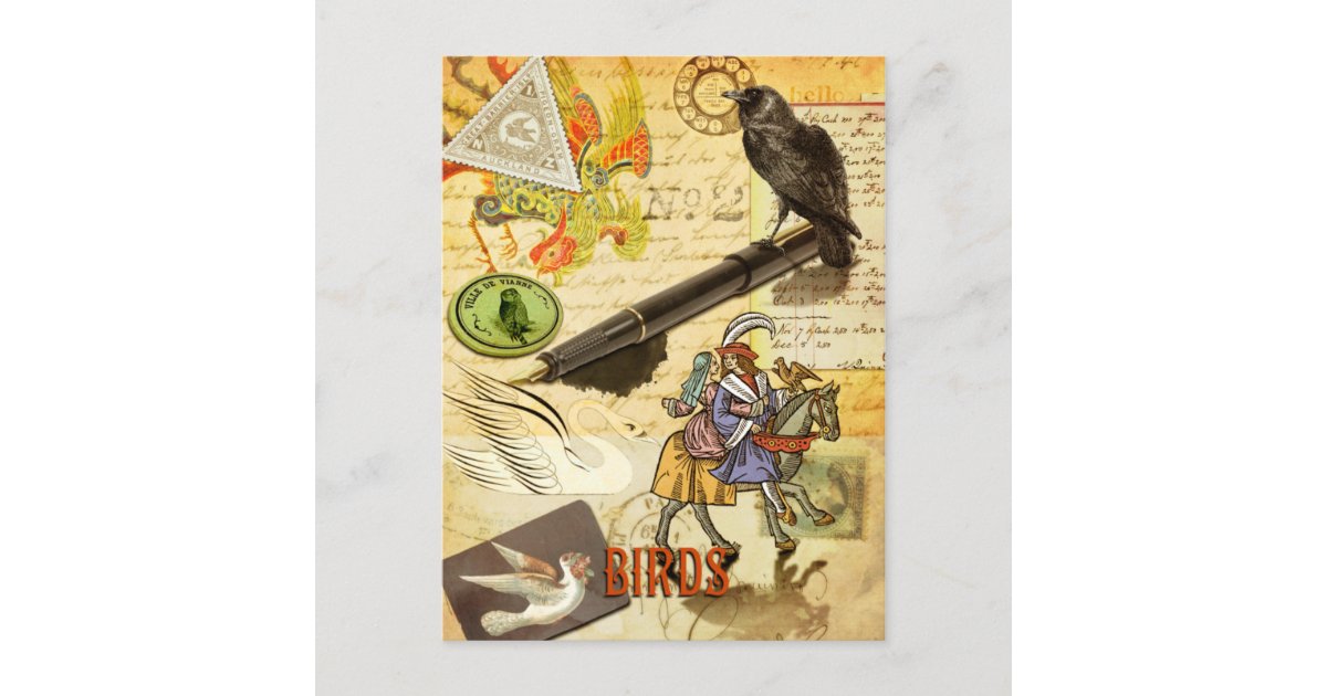 "Birds" Lenormand Postcard Zazzle
