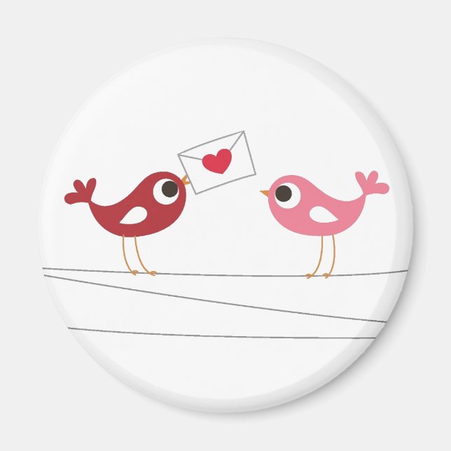 Birds Love Card Magnet (Front)