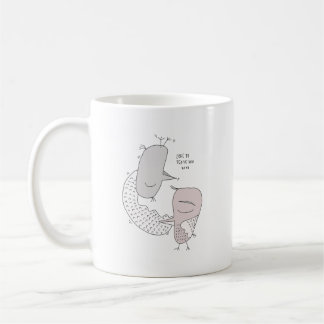 birds love couple cute autumn hugs tea drink coffee mug