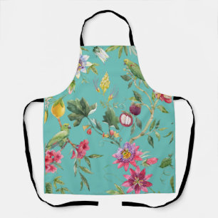 Birds Lover And Flowers Summer Apron